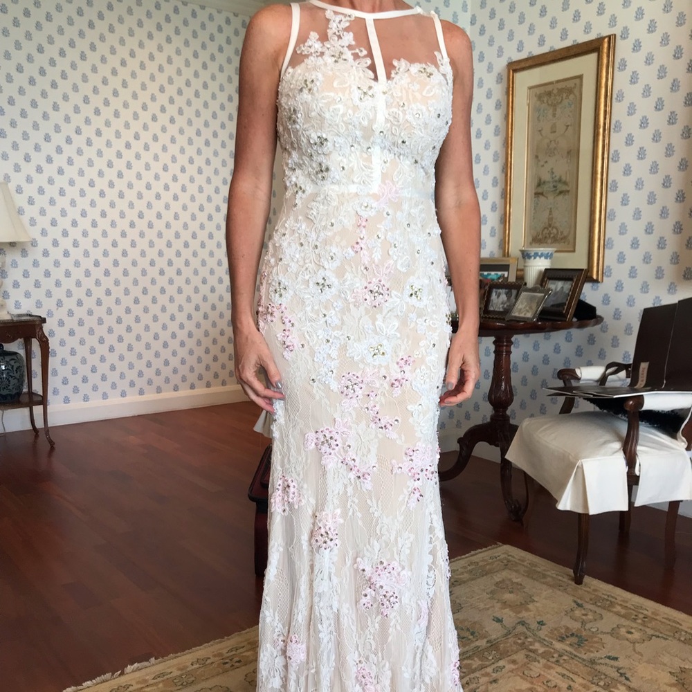 Long beaded gown